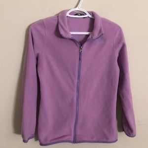 The North Face purple zip jacket